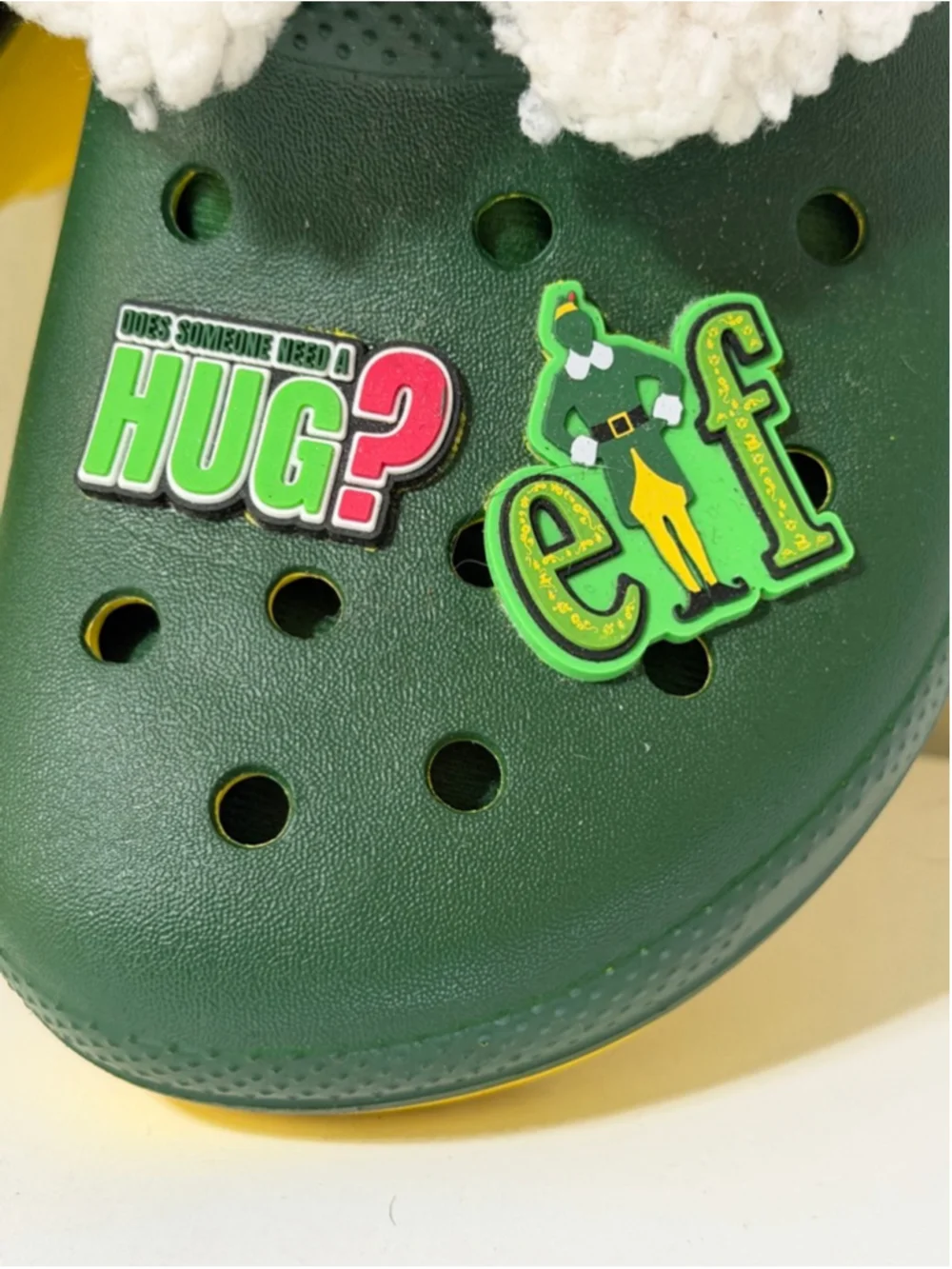 Buddy The Elf Crocs - Youth Size 4